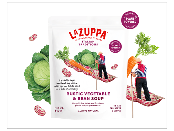 Vegetable Illustrations for La Zuppa Packaging
