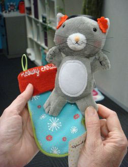 3d design cute Overseas Manufacturing owl plush Retail spec sheet reindeer gift card packaging