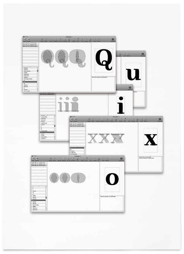 ff FontFont font type Typeface specimen Quixo FF Quixo process sketch Frank Grießhammer Grießhammer