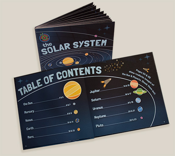 Children's book on solar system Planets Sun children's book Space 
