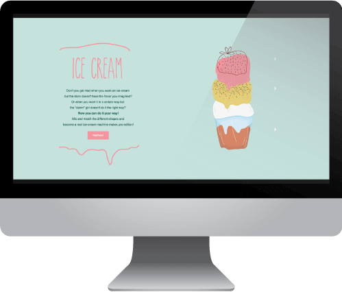 ice-cream single-serving JavaScript css HTML Orbit