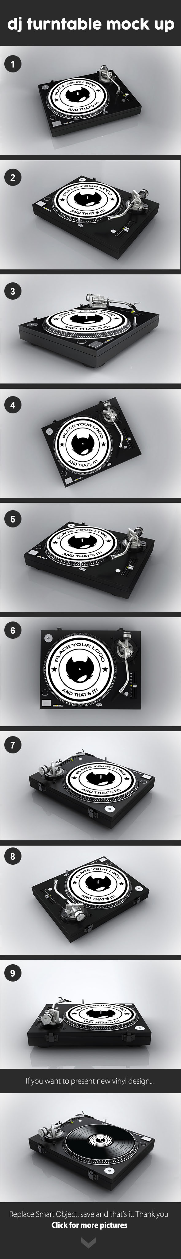 Audio background black DANCE   disco dj dj turntable electronic Entertainment isolate Label mock up mock-up Mockup Nightlife