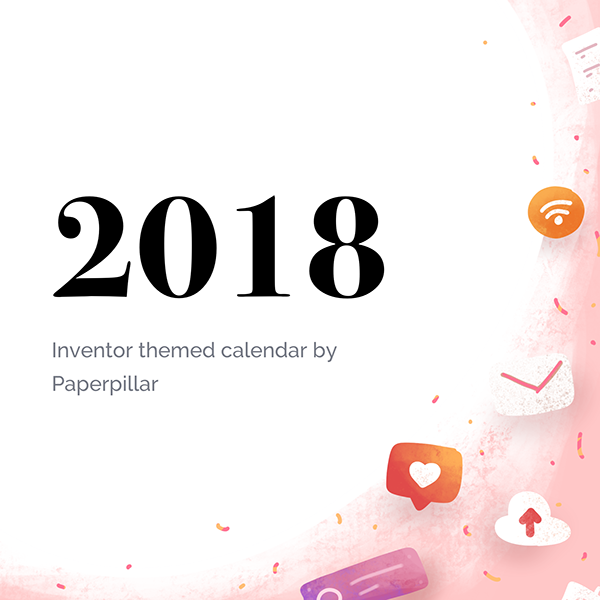 Paperpillar 2018 Calendar