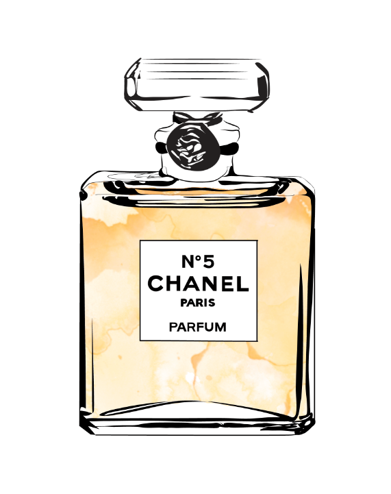 Download Chanel No. 5 Perfume Face Line Art Wallpaper