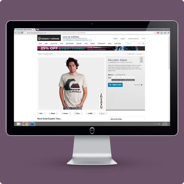 Adobe Portfolio steveorama Design by Humans Quiksilver Clothing shirt tshirt logo
