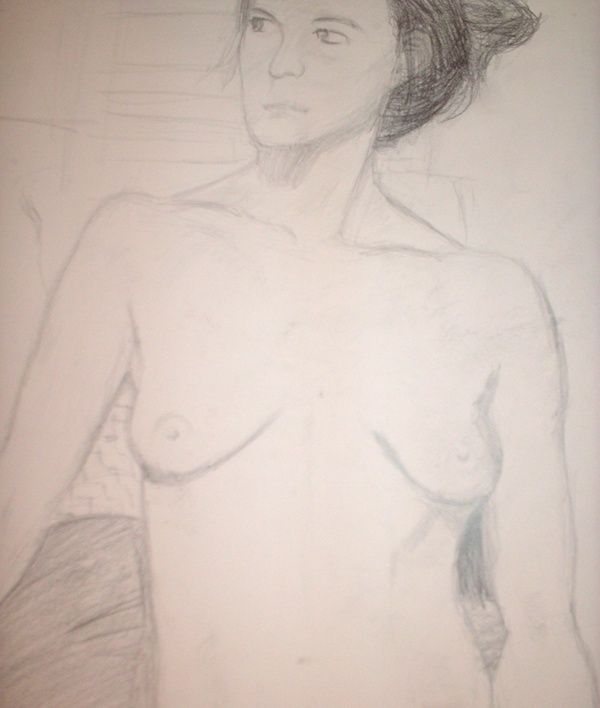 Figure Drawing nude life drawing charcoal Monochromatic studio