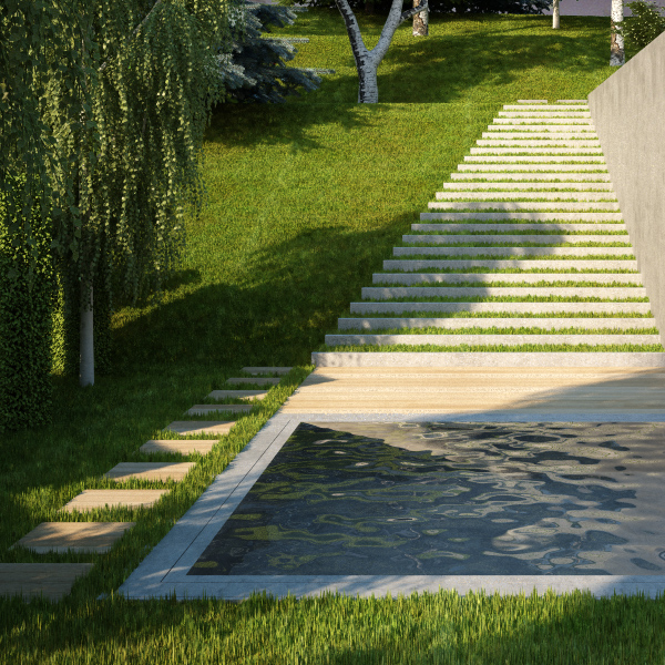steep terrain garden garden design concrete house green to_yo antoaneta yordanova