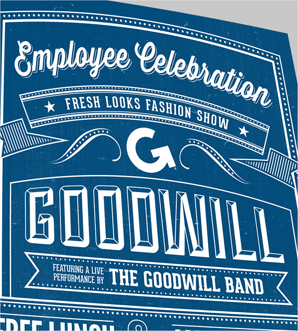 SF Goodwill poster flyer type celebration brand and marketing
