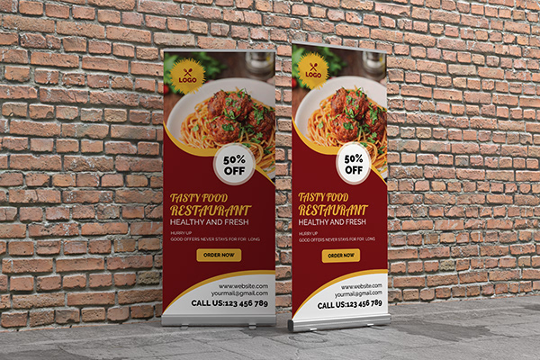 Food Roll Up banner