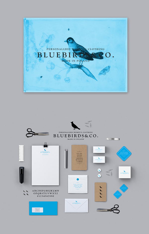 Clothing personalized WOMEN'S CLOTHING brand birds Bluebirds BlueBird typo vintage handmade
