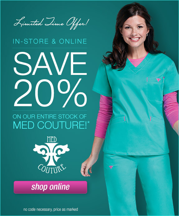 Email Newsletters scrubs Med Couture
