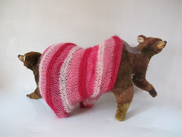 yarn animals knitting taxidermy FOX bear