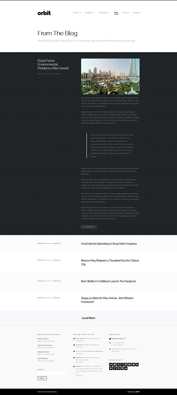 Website Webdesign clean portfolio agency creative minimal reponsive