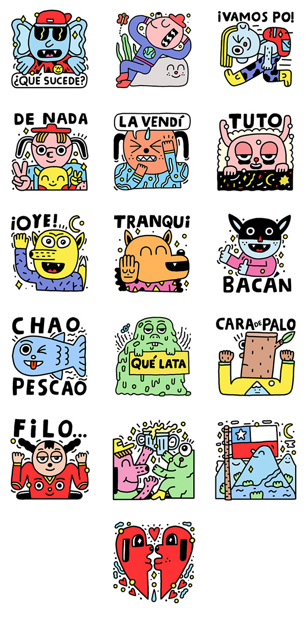 Take it easy - Stickers for Facebook