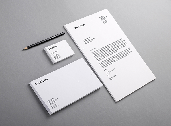 background brand book business business card Corporate Identity corporate Style design document empty envelope folder freebies free