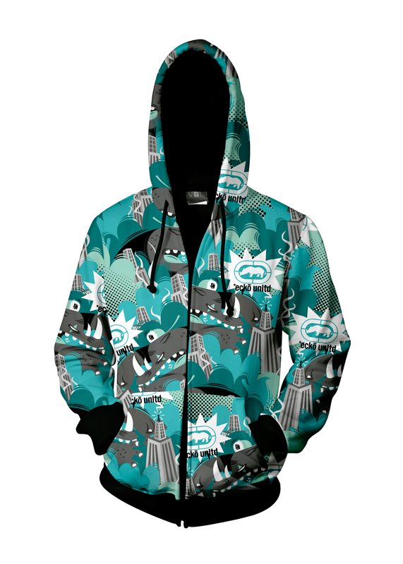 hoodie jacket allover pattern snow sport Street wear