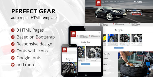 Repair HTML template Theme themeforest brotherstheme car repair car envato envatomarket
