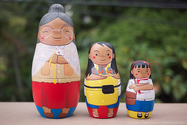 matryoshka doll kokeshi toy Custom acrylic philippines filipino Haiyan Pinoy cute wood nesting doll