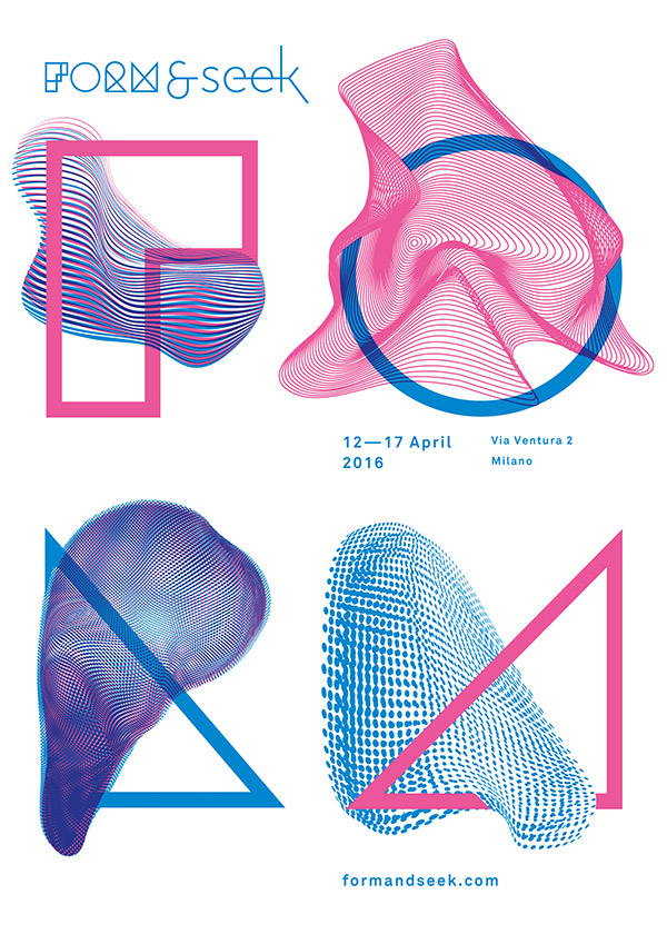 Form & Seek collective identity for Milan Design Week