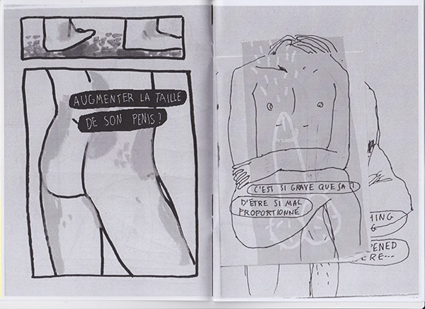 editorial fanzine Zine  graphic design drawings body bodies corpse plastic