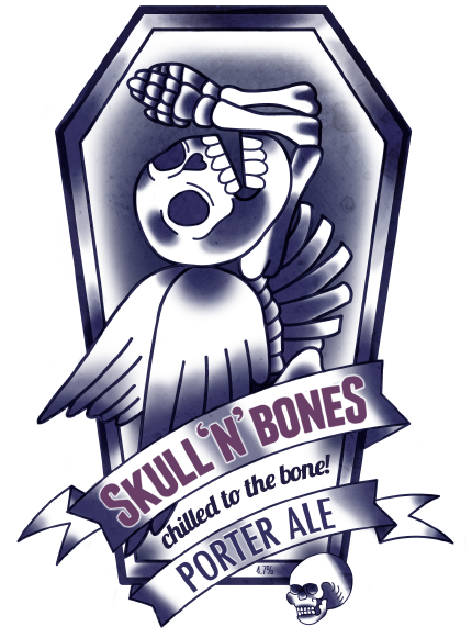 beer label beer Beer Packaging Label skull bones