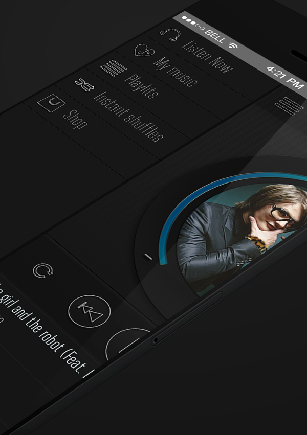 Music Player app mobile UI