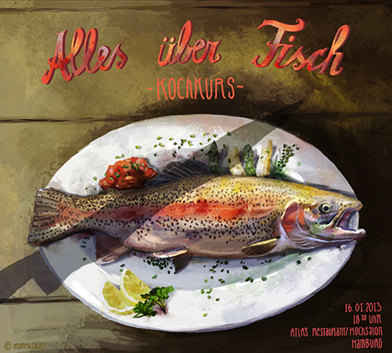 humor digital Realism food art characterdesign editorial photoshop Food  fish