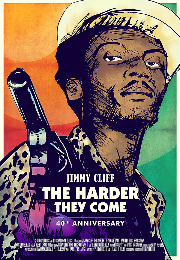 Harder They Come reggae Jimmy Cliff poster film design