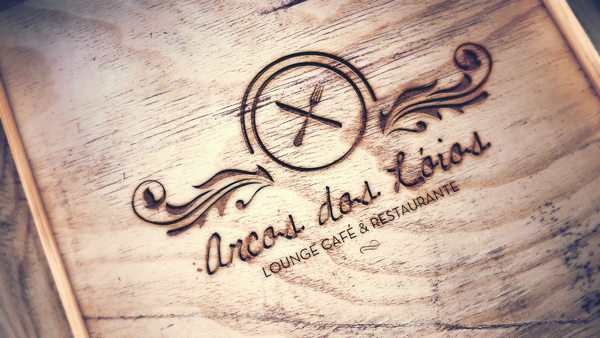 gourmet logo restaurant lounge cafe clean minimal brand