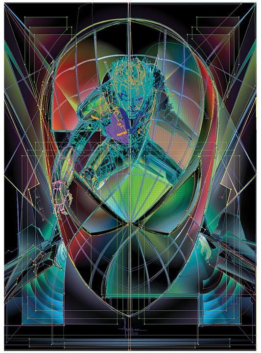 vector Illustrator spider-man2 movie poster contest orlando-arocena pop-deco electro Rhino goblin