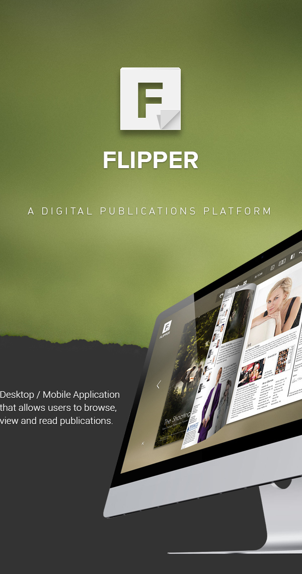 Publications magazine cms Flipper page flip desktop ios app mobile