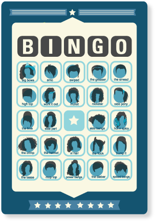 hair salon Promotional bag bingo color