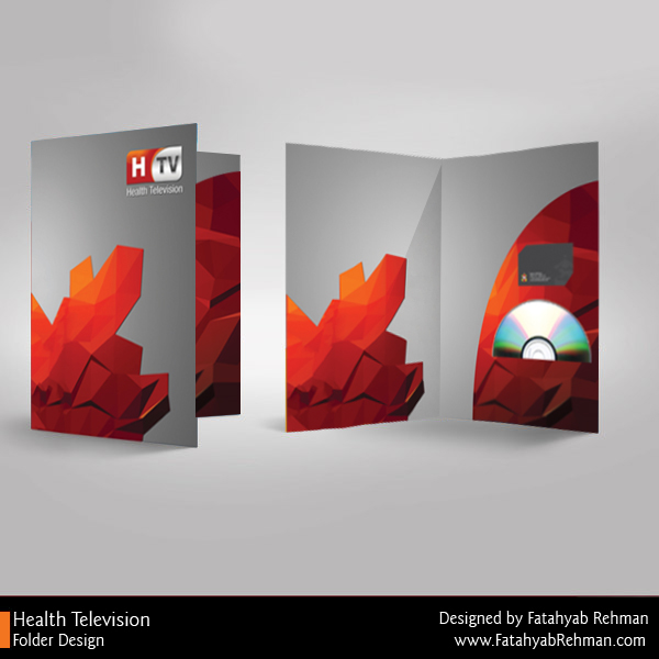 folder design creative folder design brochure folder HTV Health tv
