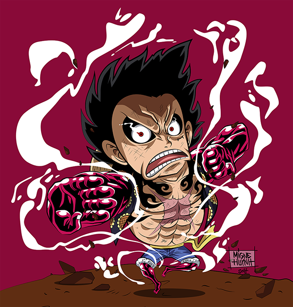 Luffy Gear Fourth - Chibi One Piece
