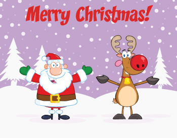 cartoon characters design Holiday chrismas santa bear greeting card reindeer snowman Mascot graphic gift deer elf