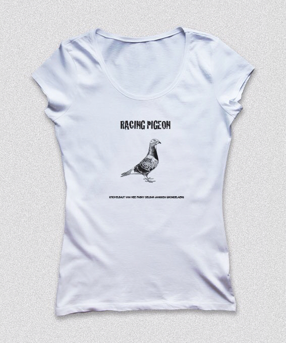 pigeon racing Fashion  tshirt ILLUSTRATION  Drawing 