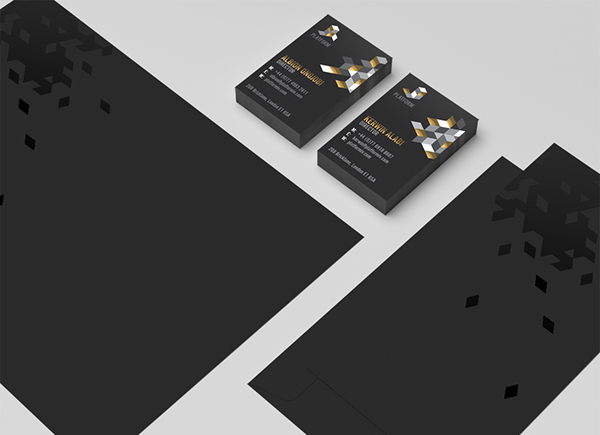 my poor brain TIM smith Platform Isometric pattern colorful Colourful  business card letterhead Website