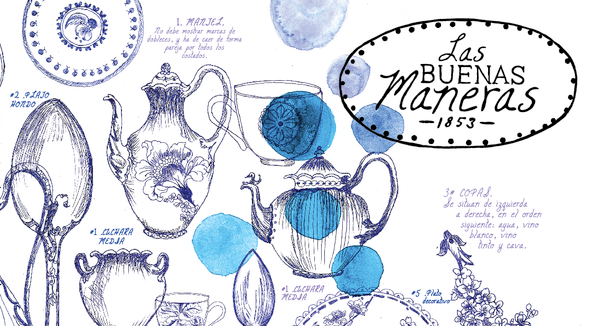Pottery watercolor blue intricate handrawn medellin Jaipur India subtle female plate cup tea stamp ballpen wallpaper texture layer