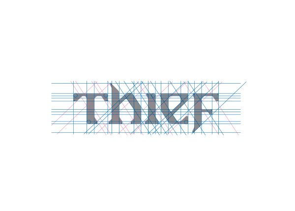 Thief video game, logo and font