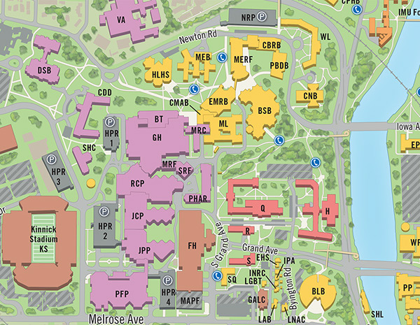 University Of Iowa Campus Map – Map Of The Usa With State Names