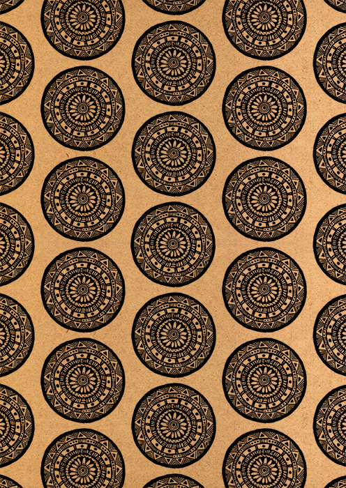 Patterns wallpaper Wrapping paper draw circles pattern art design