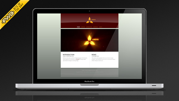 FWA award Flash Website portfolio clean smooth snappy video player