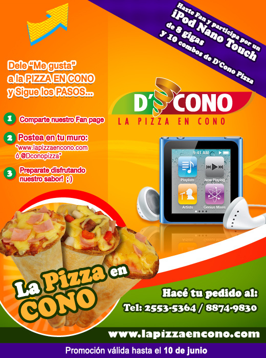 dcono Costa Rica restaurante Pizza cartago impresos diseño gráfico banners