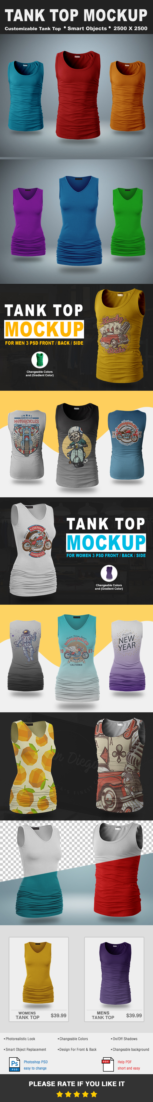 tank top mockup Tank top Mockup women men t-shirt apparel clothes tees