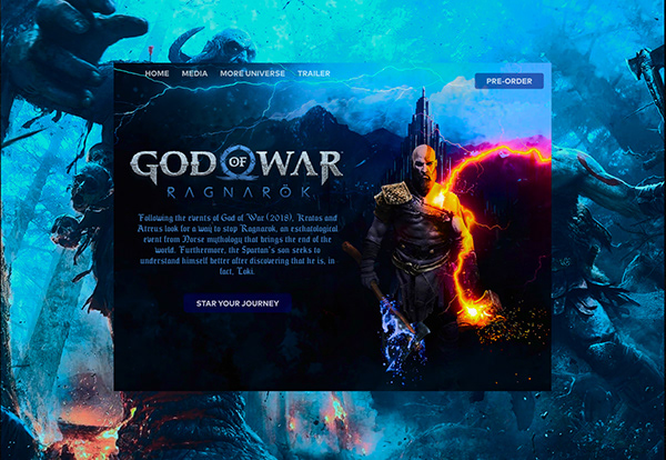 Infografia - God of War (2018) on Behance