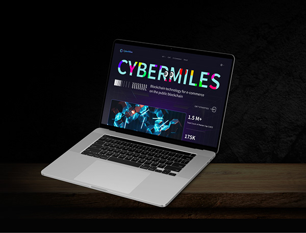 Cybermiles - Cryptocurrency Website Redesign