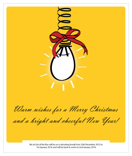Christmas mail logo elements Tree  bulb bauble ribbon festive
