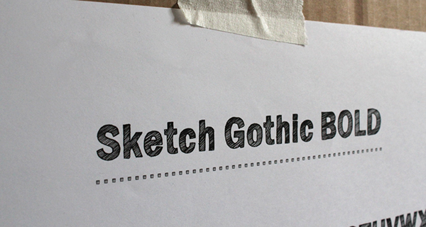 font typo Sketch Gothic sketch hand draw Sketch Block free download Free font MyFonts Franklin Gothic artill