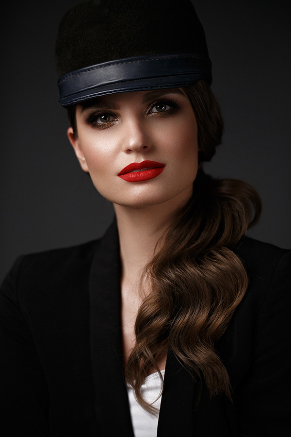 art beauty Fashion  hair Hats makeup portrait retouch Style woman
