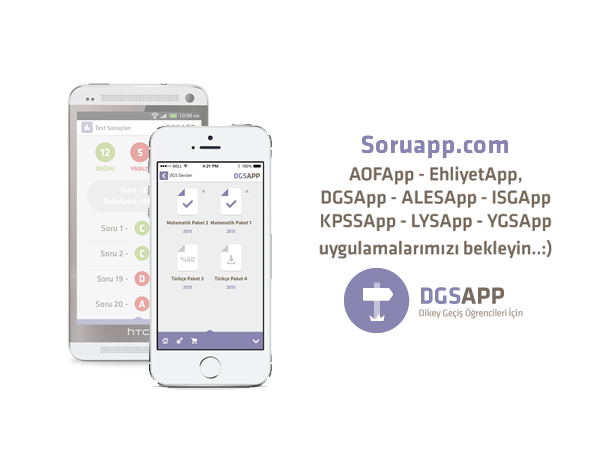 DGSApp DGS sınav Soru oxy iphone iPad android